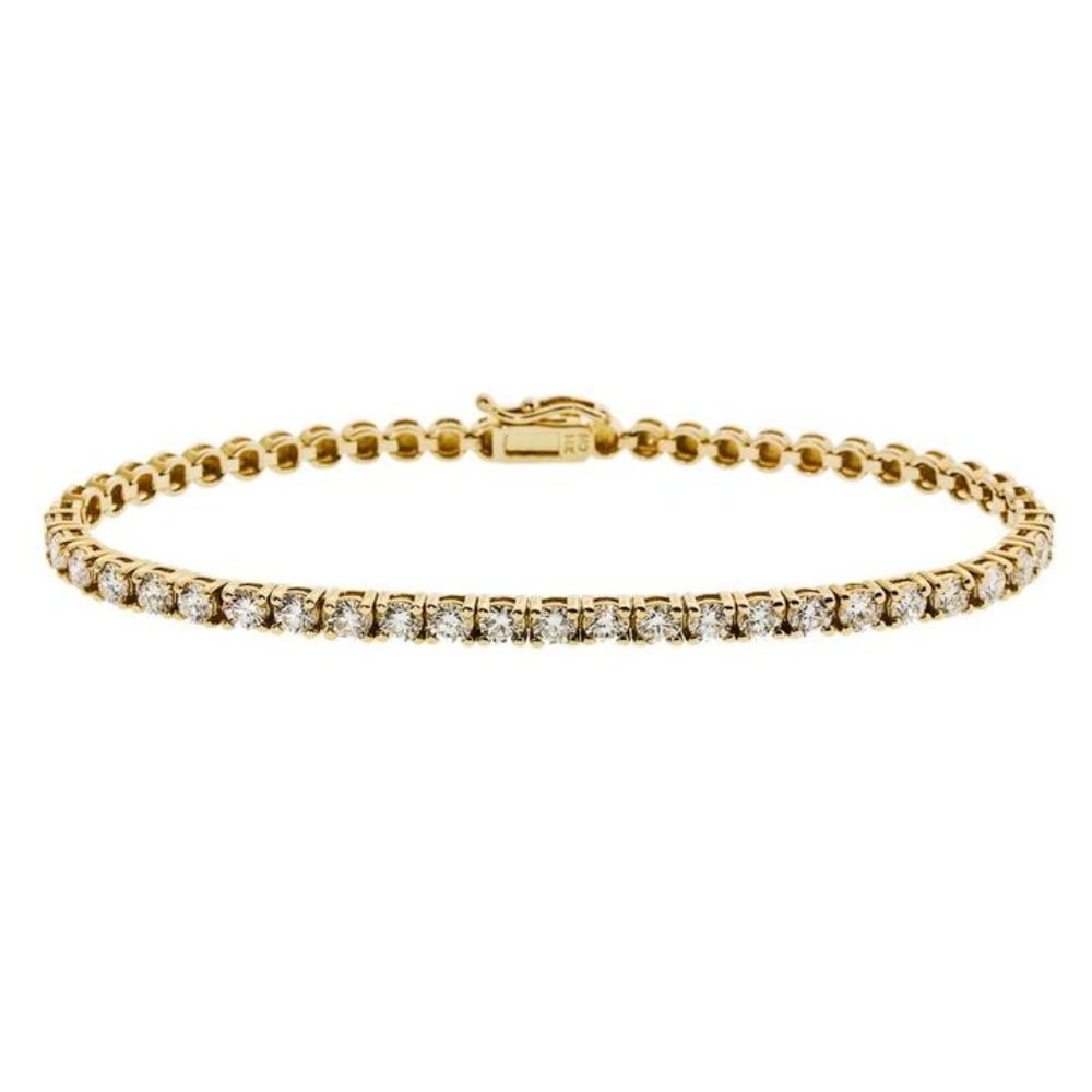 14K Gold  2.75 ct Diamond Tennis Bracelet